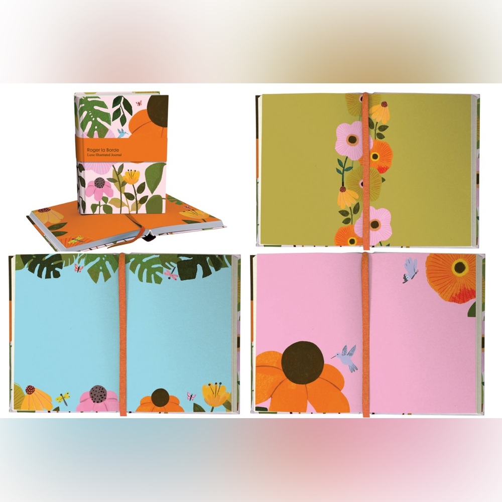 Illustrated Journal - gorgeous floral illustrations – 272 Pages, Amazing Gift!